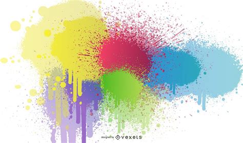 Paint Splatter Design Vector Download