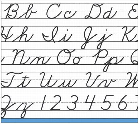 Learning Cursive Handwriting | | Cursive chart, Cursive alphabet chart ...