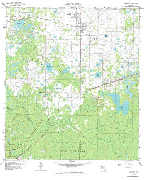 Webster topographic map, FL - USGS Topo Quad 28082e1