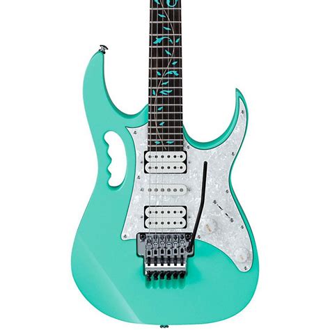 Ibanez JEM/UV Steve Vai Signature Electric Guitar Sea Foam Green | Music123