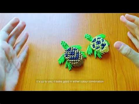 Tutorial Origami 3D | Broasca Testoasa | 4K - YouTube