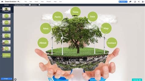 Green Energy Prezi Template | Prezibase