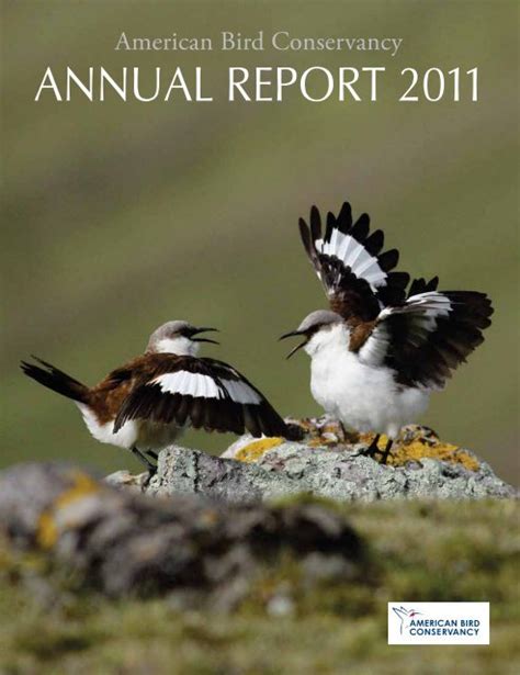 AnnuAl RepoRt 2011 - American Bird Conservancy