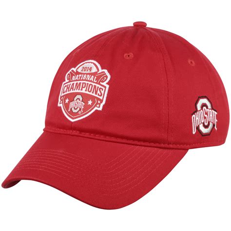 Ohio State Buckeyes National Championship Slouch Adjustable Hat - Scarlet