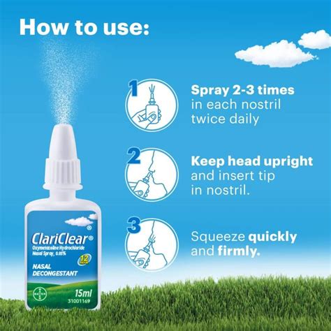 ClariClear Nasal Congestion Relief Spray 15ml | Clarityn | Guardian Singapore