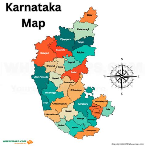 Karnataka District Map - All Completed List 2023