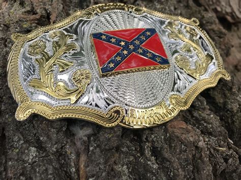 Western Confederate Belt Buckle - Rebel Nation