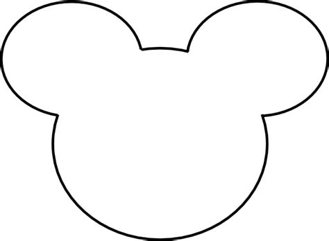 Mickey Mouse Outline Clip Art at Clker.com - vector clip art online ...