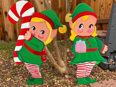 Vintage Elves Vintage Style Old Fashioned Christmas Elves | Etsy