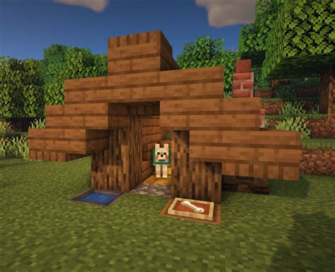 How To Make A Dog House In Minecraft Survival - Draw easy