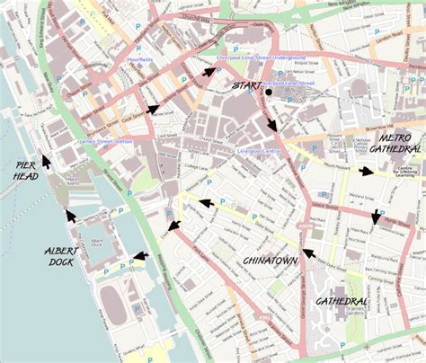 Liverpool City Centre Map | Map Of The World