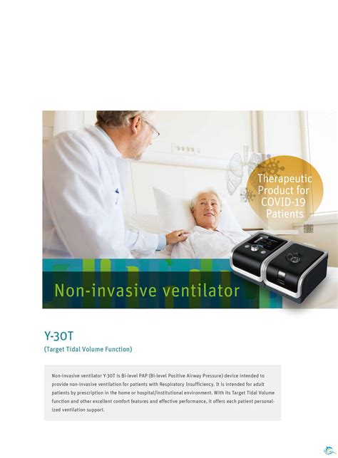 Non-invasive ventilator Therapeutic Product for COVID-19 Patients