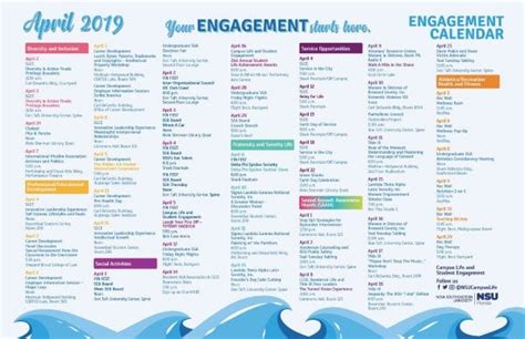 Engagement Calendar – NSU SharkFINS