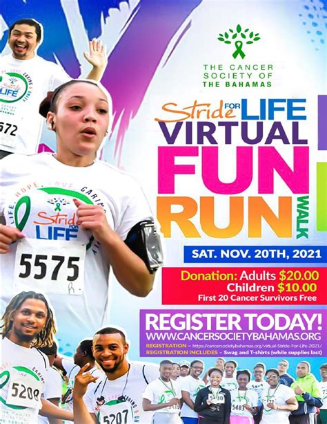 Virtual Stride For Life Fun Run Walk – Cancer Society Bahamas