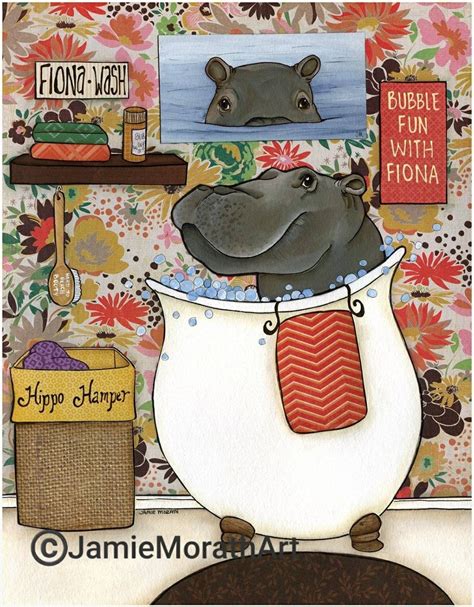 Fiona the Hippo, art print