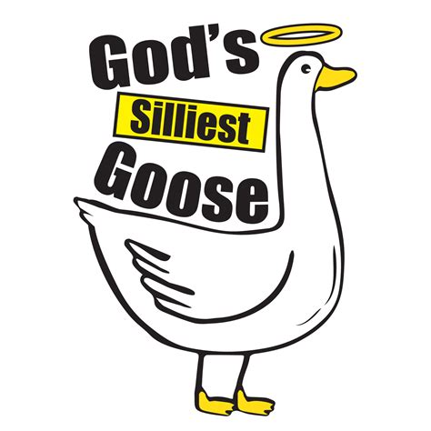 God's Silliest Goose Duck Funny 17077987 Vector Art at Vecteezy