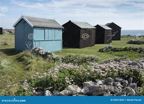 Beach Huts at Portland Bill, Dorset, UK. Stock Photo - Image of bright, vacation: 30521830