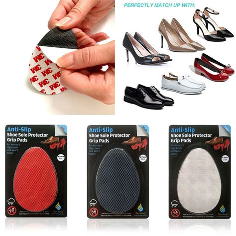 Non Slip Shoe Sole Protector Pads - 3m Adhesive Anti-Slip Stick on Shoe Grip | eBay