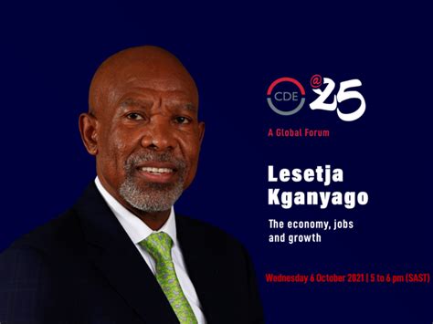 CDE - Lesetja Kganyago on the economy jobs and growth