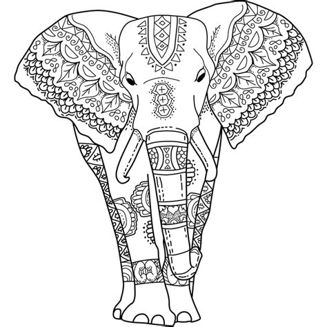 Elephant Coloring Pages for Adults - Best Coloring Pages For Kids