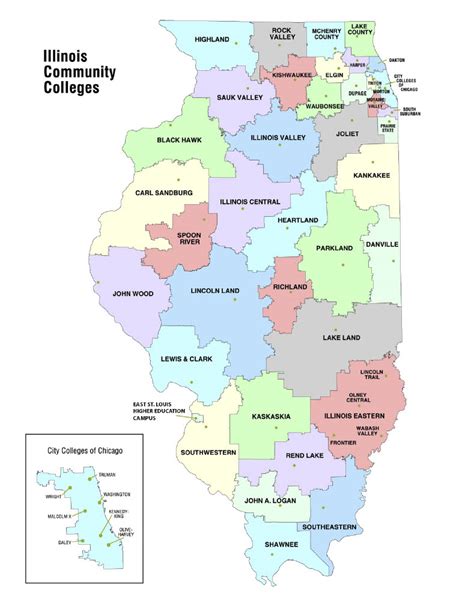 Community Colleges In Illinois Map - Gillan Dianemarie