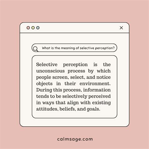 What is Selective Perception: Definition, Types & Examples