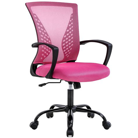 Office Chair Desk Chair Computer Chair with Lumbar Support Armrest Mid ...