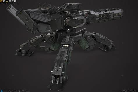 ArtStation - Reaper Pulse Plasma Railgun, Paul Dave Malla | Military ...