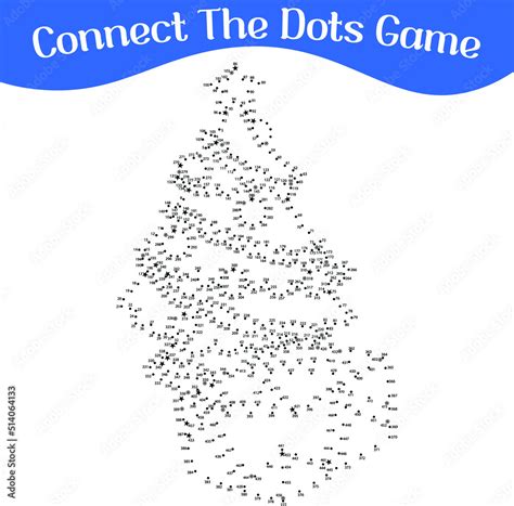 connect the dots, draw game, kids puzzle work sheet, Christmas puzzle, Stock Vector | Adobe Stock