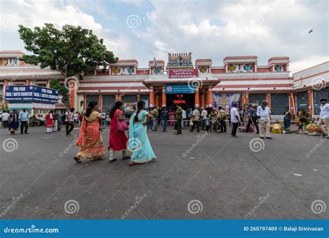 Three Women Walking on the Street Outside the Tirupati Railway Station ...