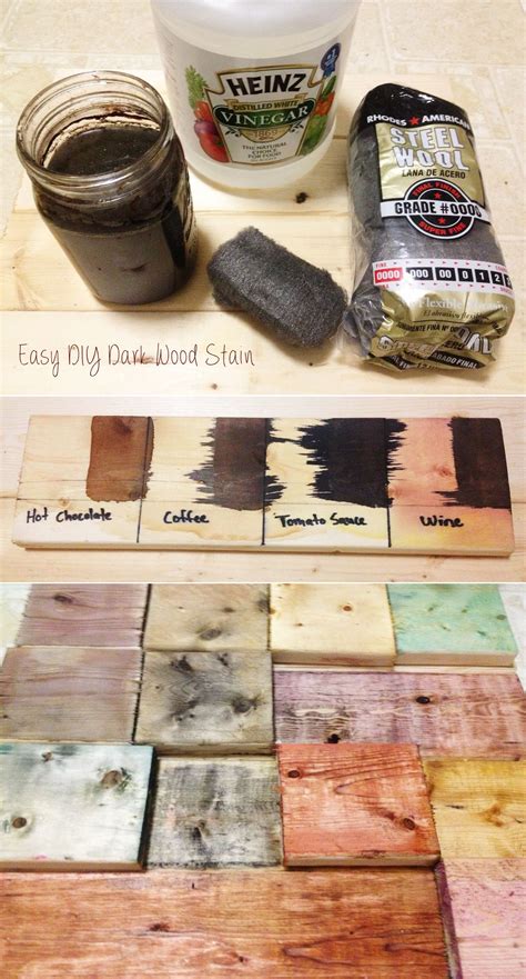 The Modern DIY Life: Cheap and Easy DIY Dark Wood Stain | Staining wood, Diy wood stain, Natural ...