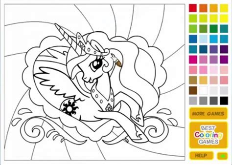 Free Coloring Games Unicorn | K5 Worksheets