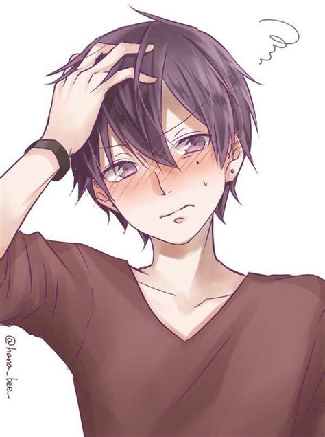 Pinterest | Blushing anime, Cute anime boy, Cute anime guys