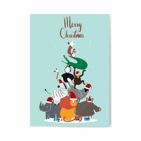 Free Vector | Merry Christmas postcard design vector