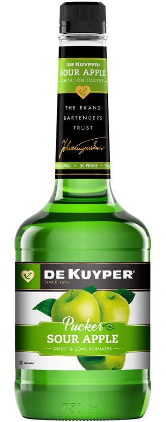 Sour Apple Pucker | Apple Schnapps Liqueur | DeKuyper®