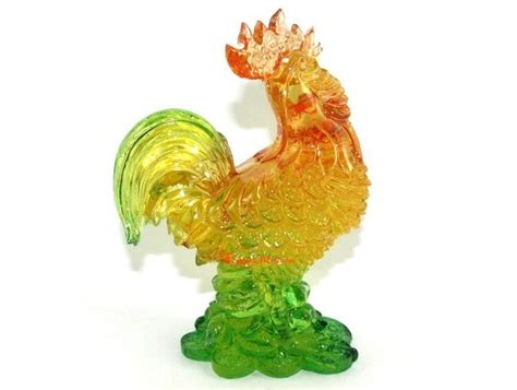 Colorful Feng Shui Rooster on Treasure :: Fengshui Shop