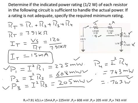 Resistor Power Rating Chart