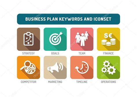 Business Plan Icons Set Stock Vector Image by ©garagestock #106572214