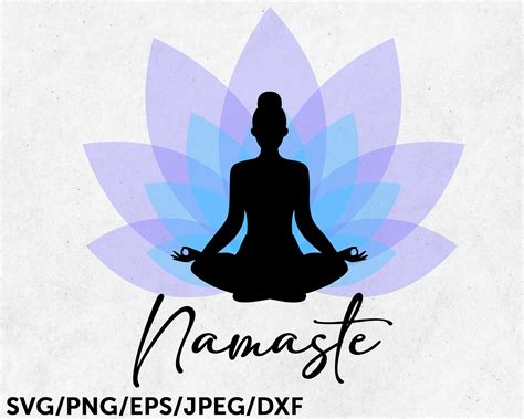 Namaste Svg Meditate Svg Yoga Svg Om Svg Lotus Flower Svg Etsy | Images and Photos finder