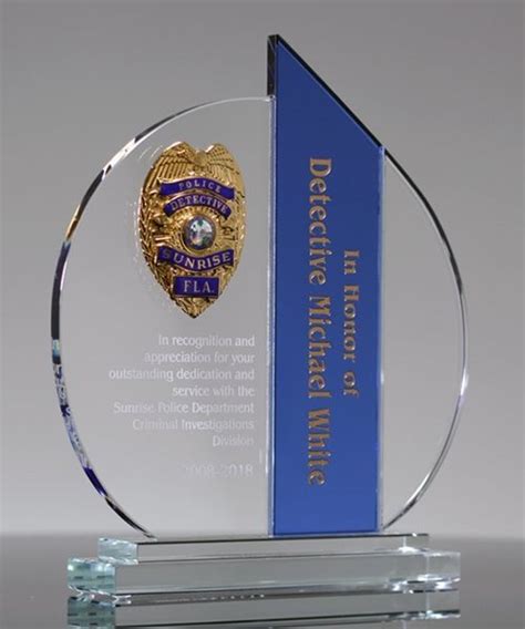 Picture of Law Enforcement Crystal Award