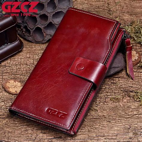 Cow Leather Women Wallet Fashion Luxury Purse Women Genuine Leather Best Phone Wallet Case Phone ...