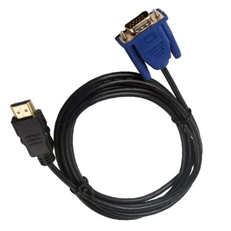 New 1M HDMI to VGA D SUB Male Video Adapter Cable Lead for HDTV PC Computer Monitor-in Computer ...