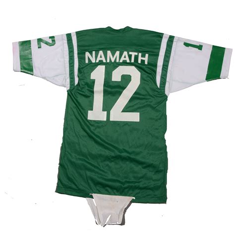 Lot Detail - Circa 1974 Joe Namath Game Used Mesh Jets Jersey