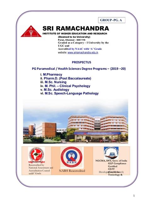 Paramedical health sciences degree programs forms & prospectus 2019,…