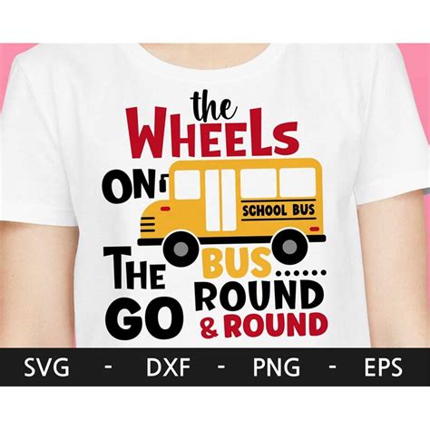 The WHEELS On The BUS svg, School bus svg, Back to School sv - Inspire ...