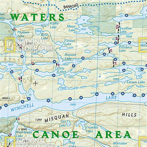 Boundary Waters Canoe Area Wilderness East Map – Canoeing.com Shop