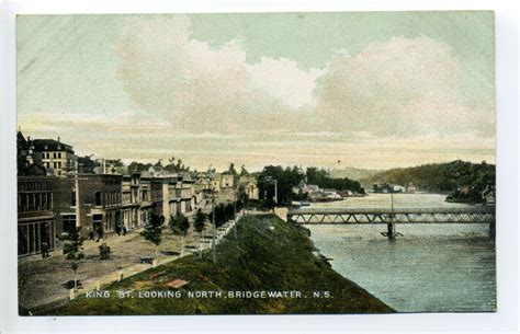 Bridgewater NS Nova Scotia King Street looking North, homes, tiny ...