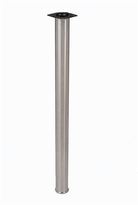 FLORENCE Stainless Steel Leg, 3” Diameter, Round, 1/2" Adjustable Foot ...