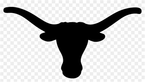 [ Img] - Texas Longhorns Logo Black - Free Transparent PNG Clipart ...