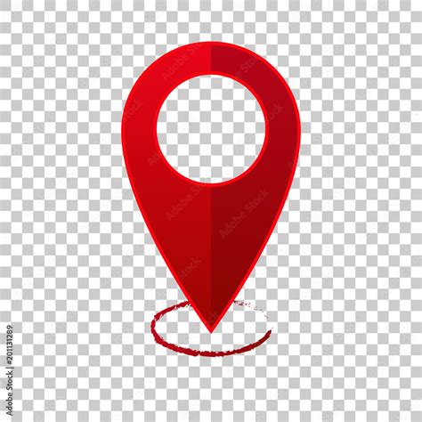 Vetor do Stock: Vector image positioning on the map. Mark icon. Red ...